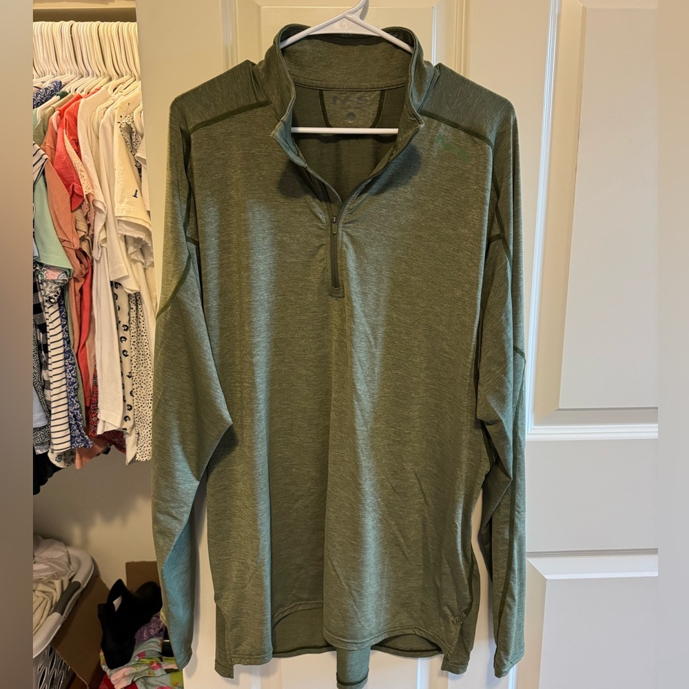 Men’s NRS Baja Sun Shirt, quarter zip, like new, XXL